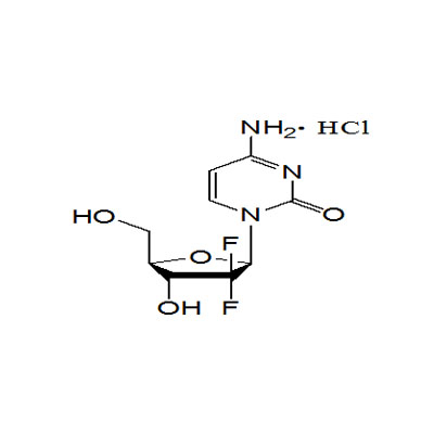 4-amino-1-[3,3-difluor-4-hidroksi-5-(hidroksimetil)tetrahidrofuran-2-il]-1h-pirimidin-2-ono hidrochloridas